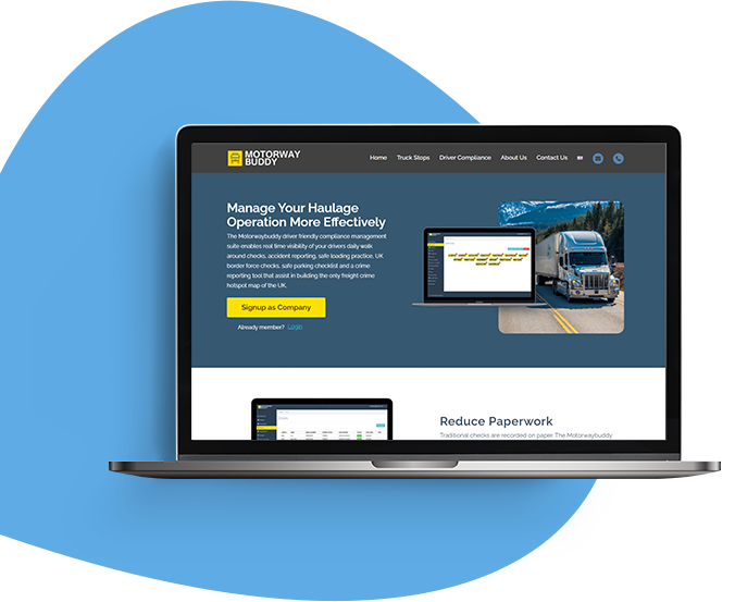 website development for haulage industry